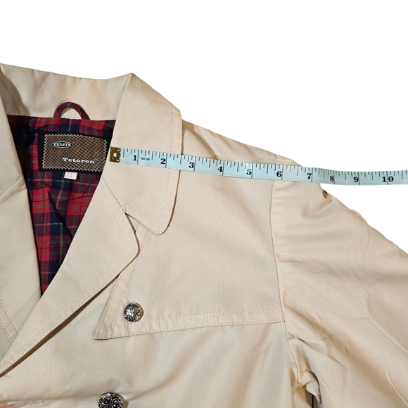 Teijin Juniors Trench Coat, Cream, Size 12 - Picture 14 of 14